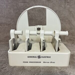 GENERAL ELECTRIC FOOD‎ PROCESSOR Versa Disc Attachments and Holder Vintage